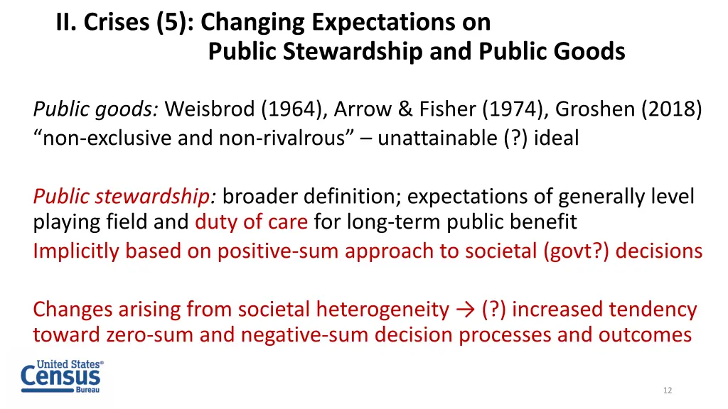 ii crises 5 changing expectations on public