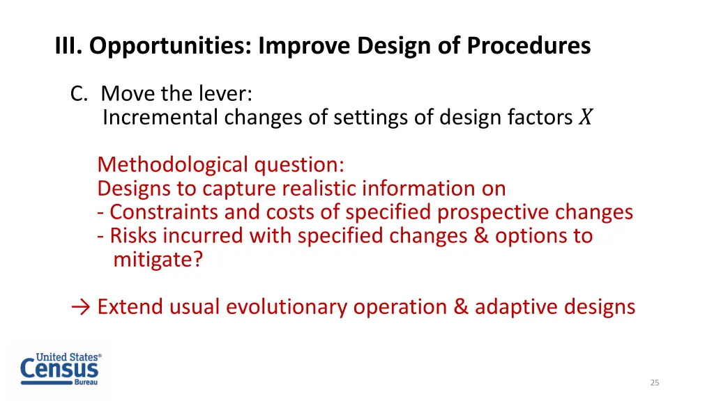 iii opportunities improve design of procedures 2