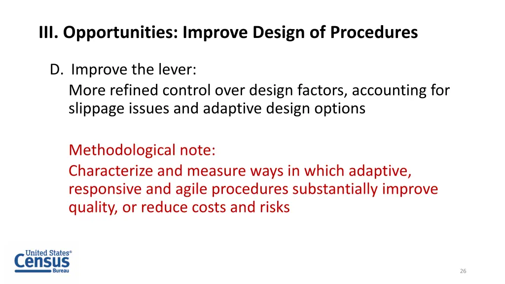 iii opportunities improve design of procedures 3