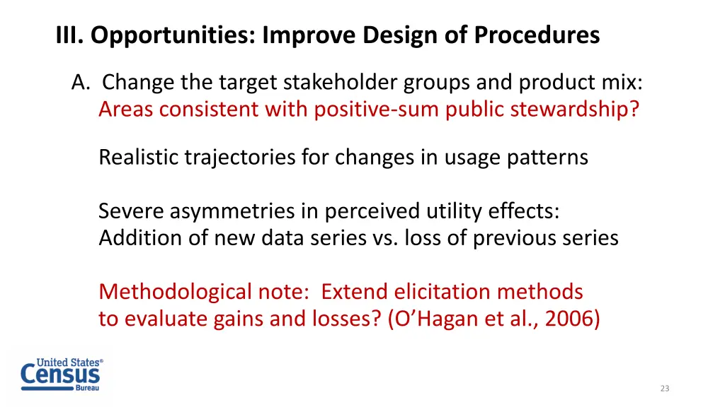 iii opportunities improve design of procedures