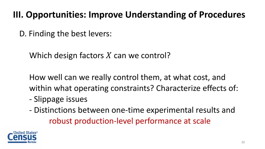 iii opportunities improve understanding 3