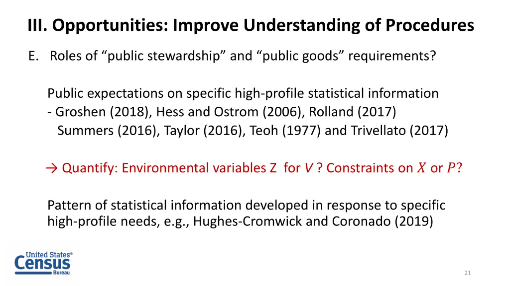 iii opportunities improve understanding 4