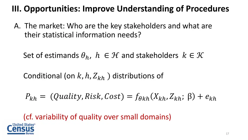 iii opportunities improve understanding