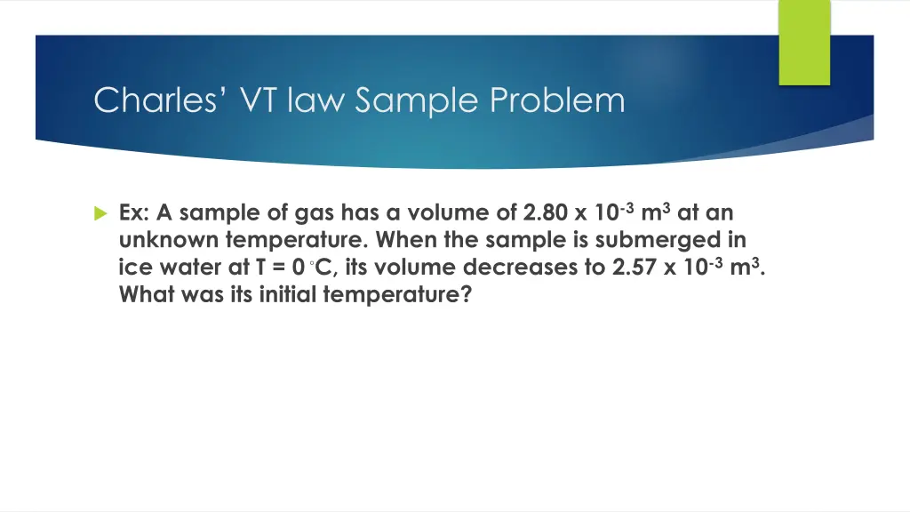 charles vt law sample problem