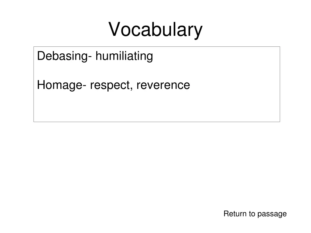 vocabulary 1