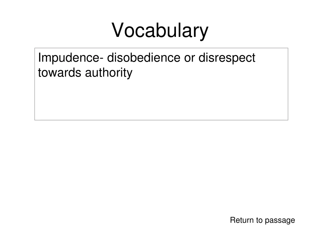 vocabulary