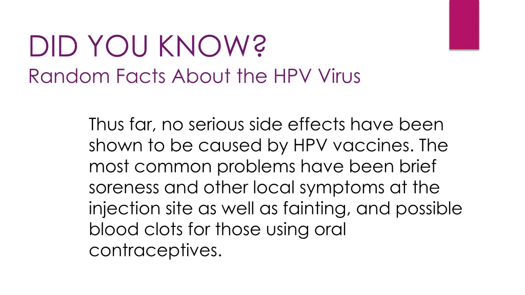 did you know random facts about the hpv virus 1