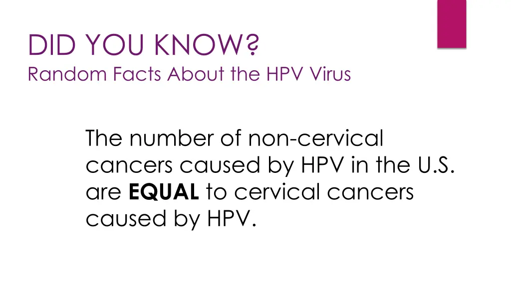 did you know random facts about the hpv virus 3