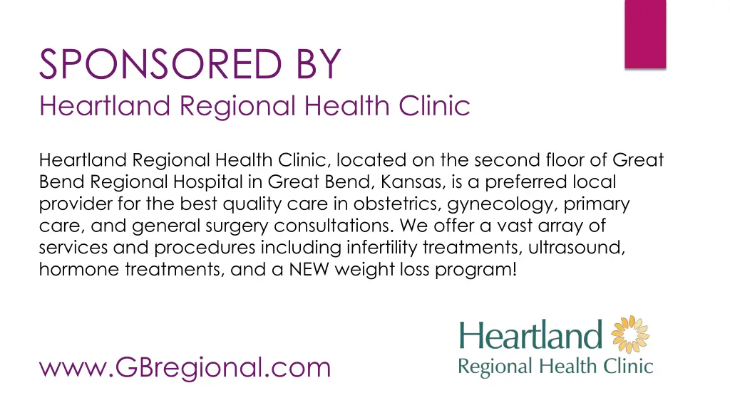 sponsored by heartland regional health clinic