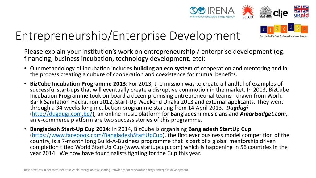 entrepreneurship enterprise development