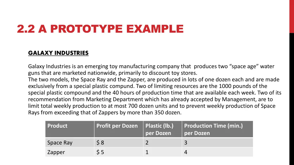 2 2 a prototype example