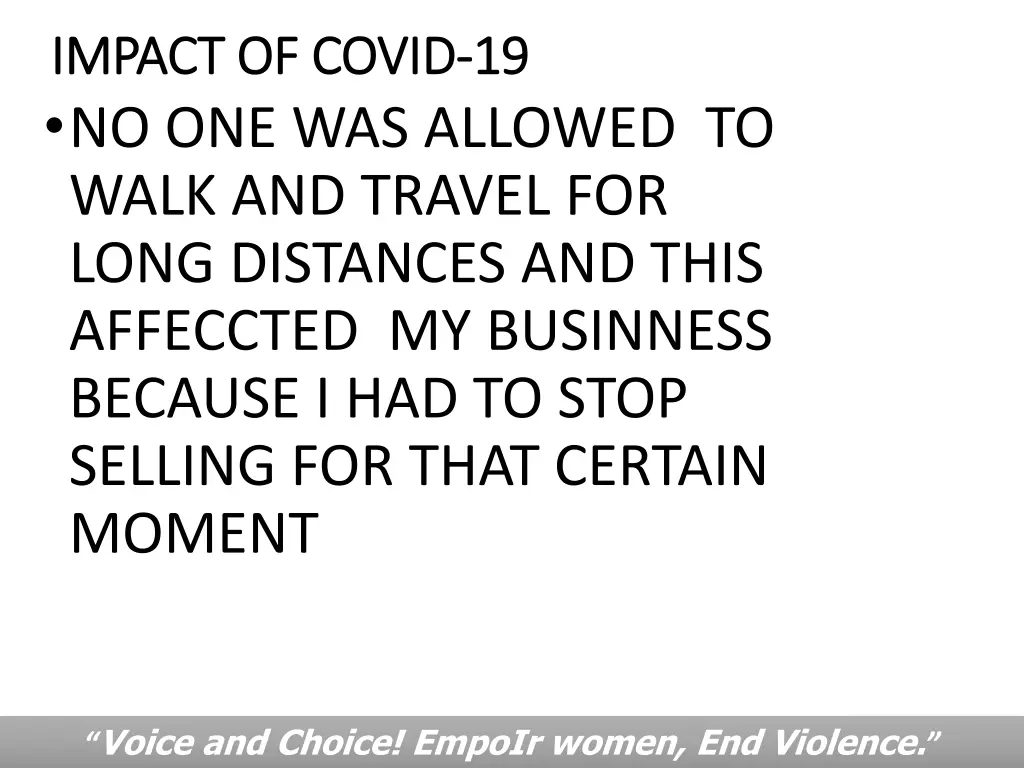 impact of covid impact of covid