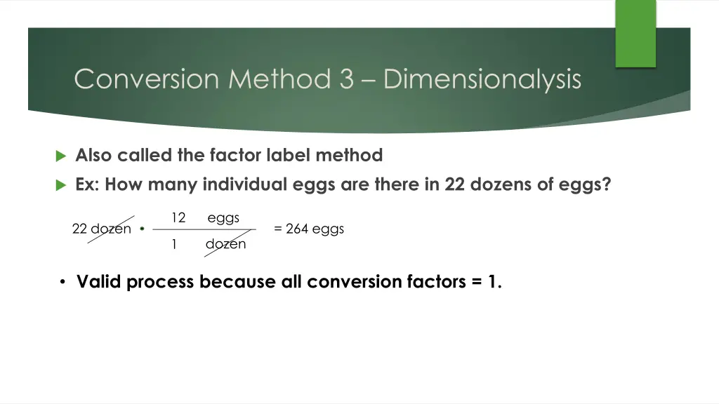 conversion method 3 dimensionalysis 1