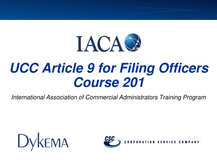 ucc article 9 for filing officers course 201