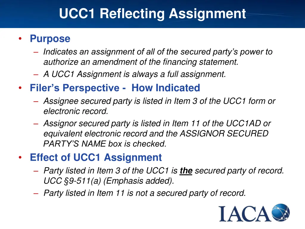 ucc1 reflecting assignment