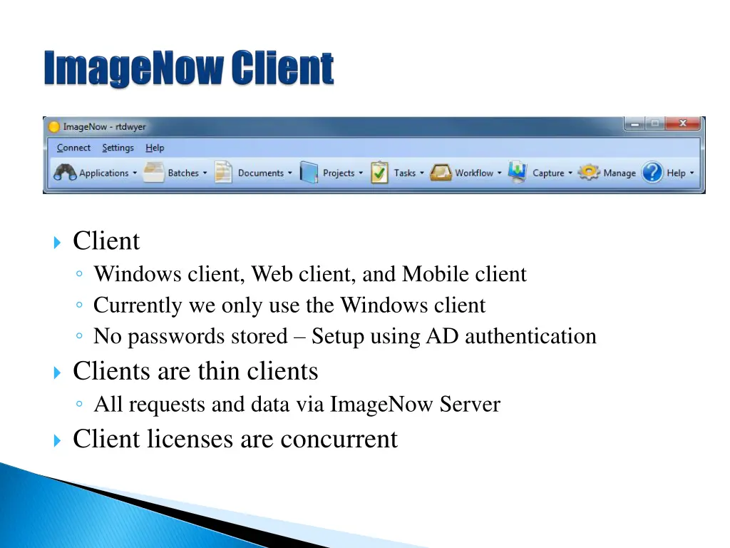 client windows client web client and mobile