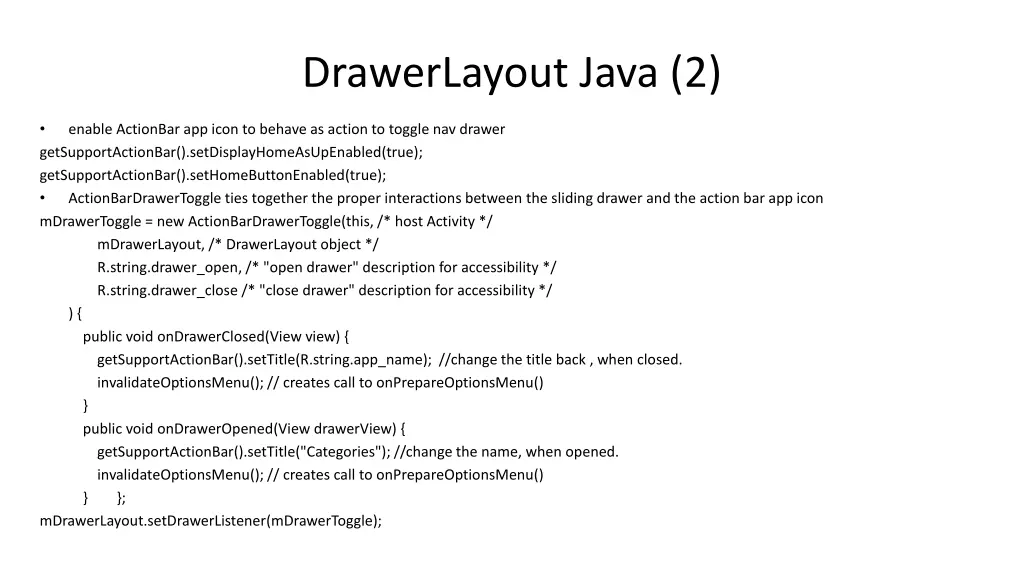 drawerlayout java 2