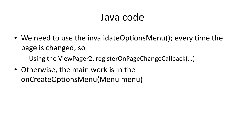 java code