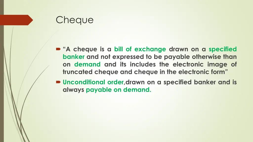 cheque