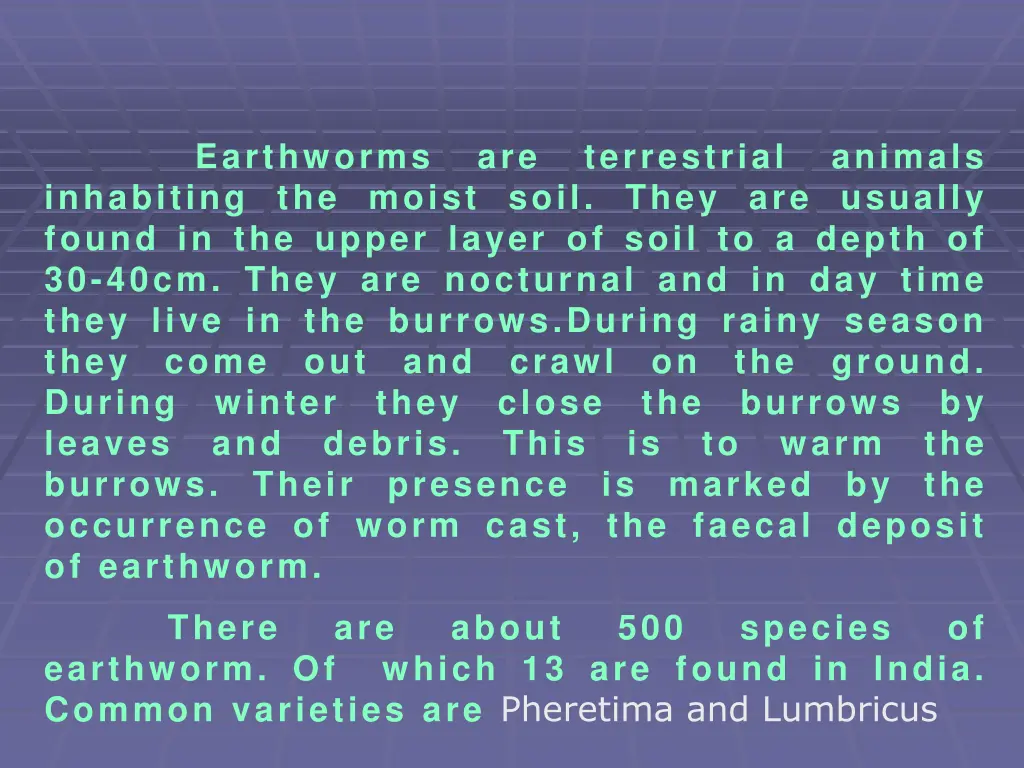 earthworms