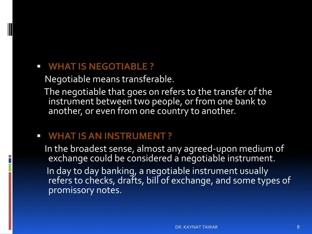 what is negotiable negotiable means transferable