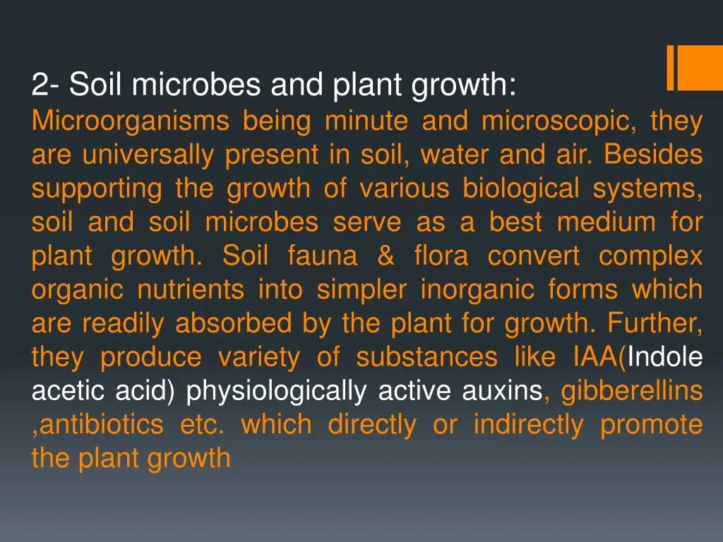 2 soil microbes and plant growth microorganisms