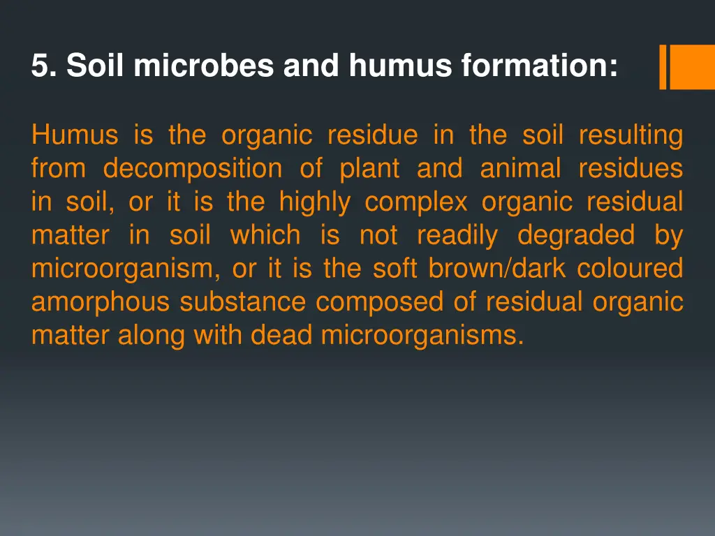 5 soil microbes and humus formation