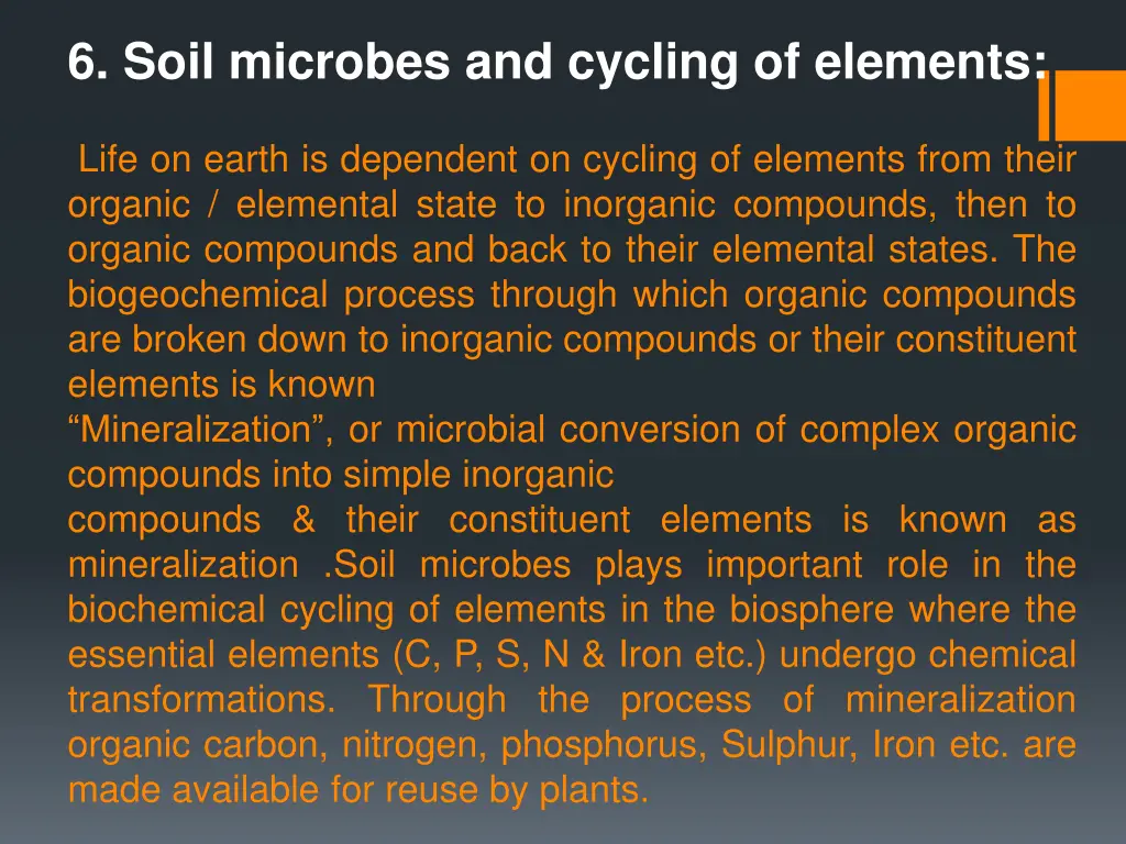 6 soil microbes and cycling of elements