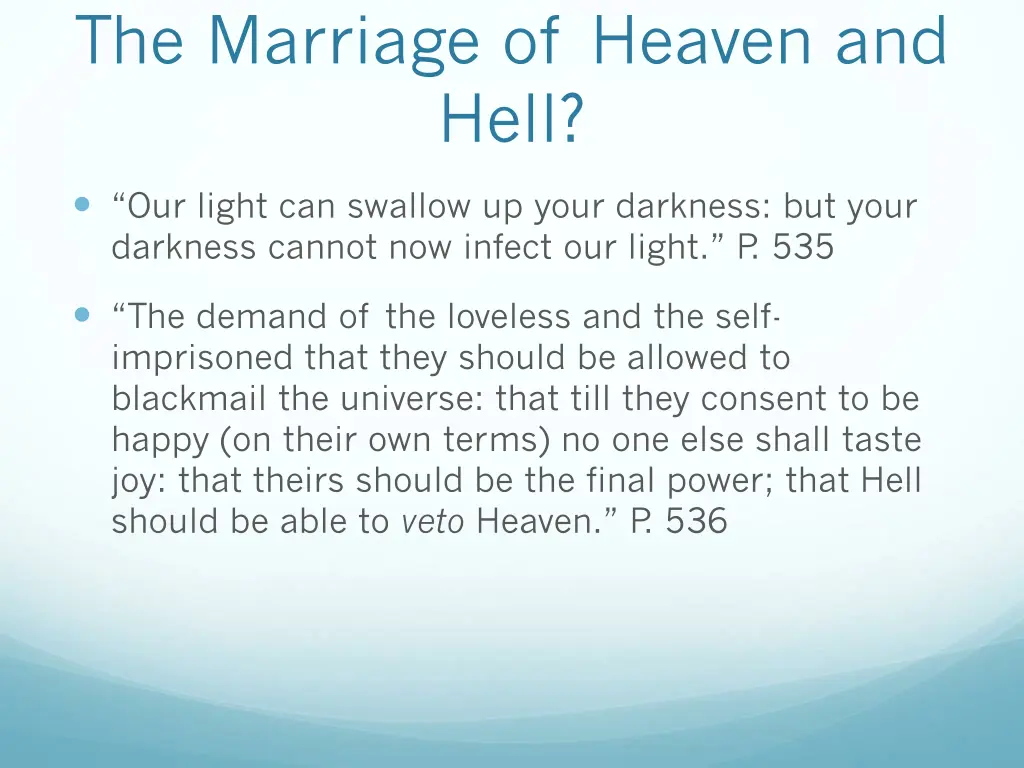 the marriage of heaven and hell