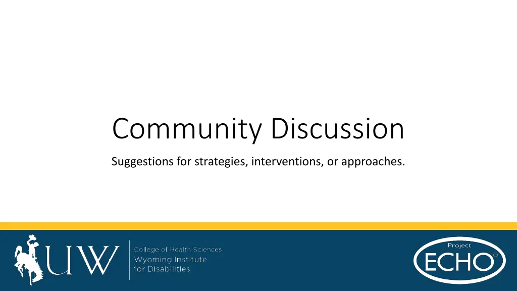 community discussion