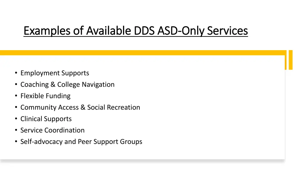 examples of available dds asd examples