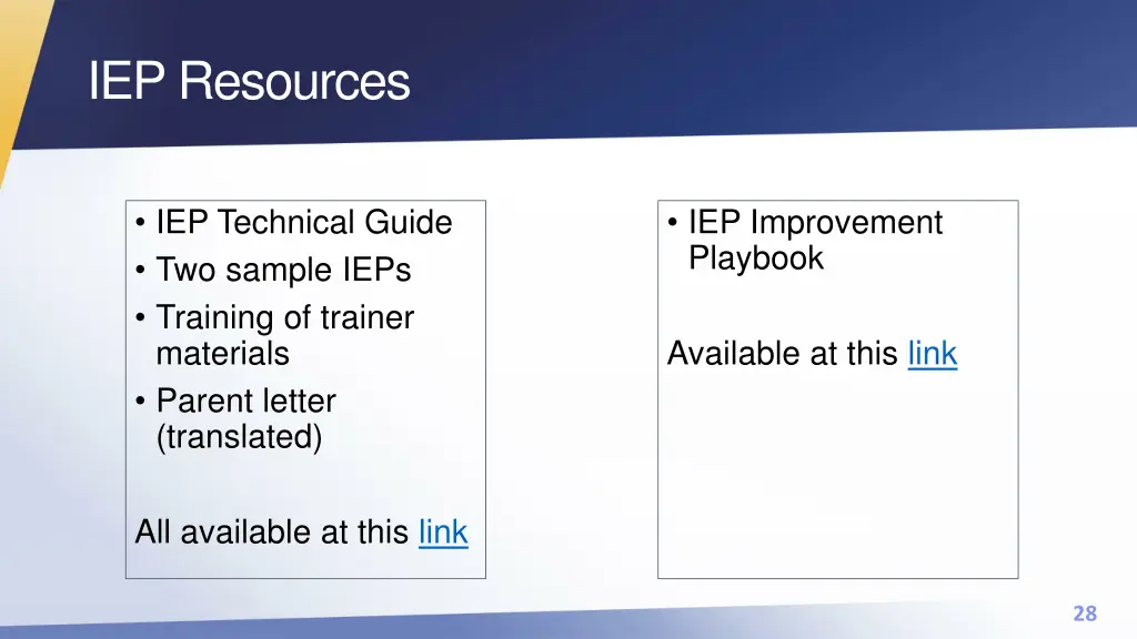 iep resources