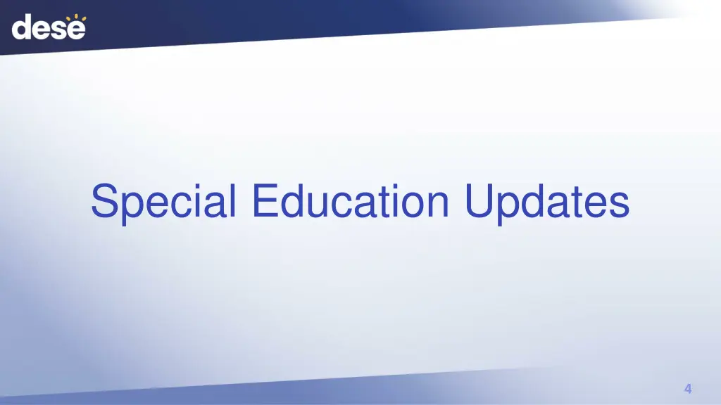 special education updates