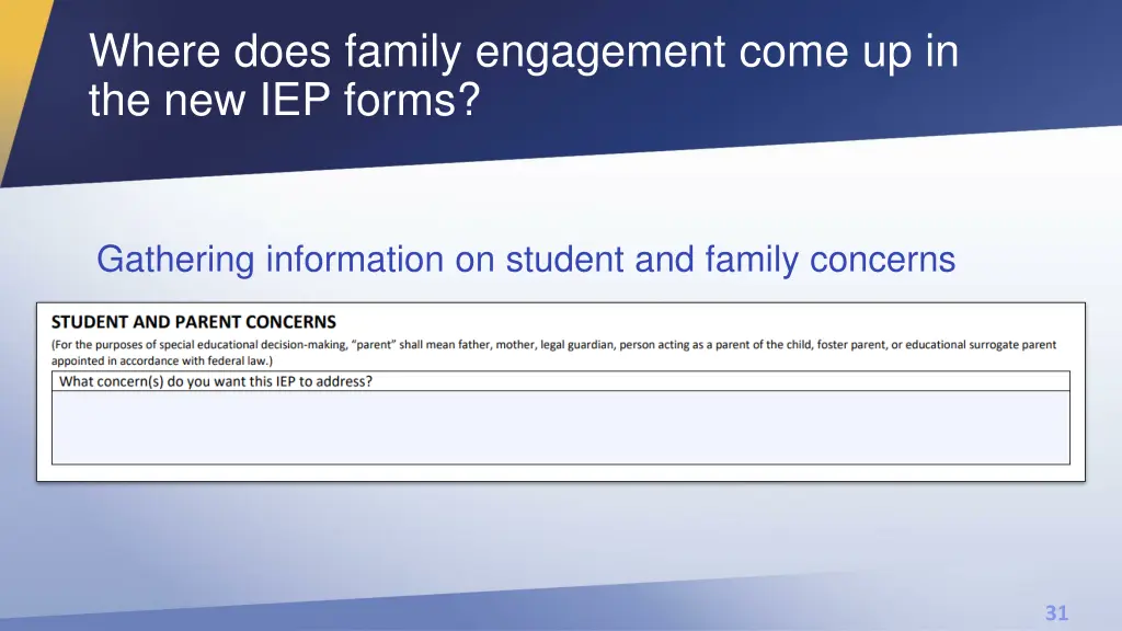 where does family engagement come