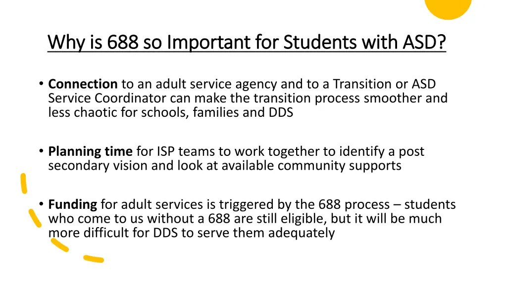 why is 688 so important for students with