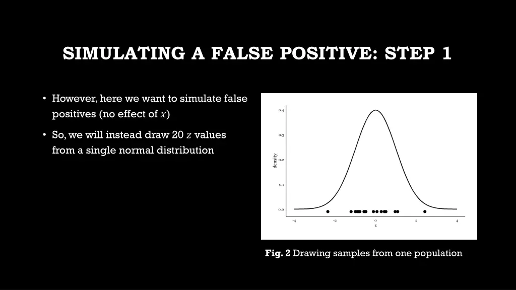 simulating a false positive step 1