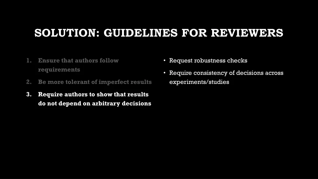 solution guidelines for reviewers 2