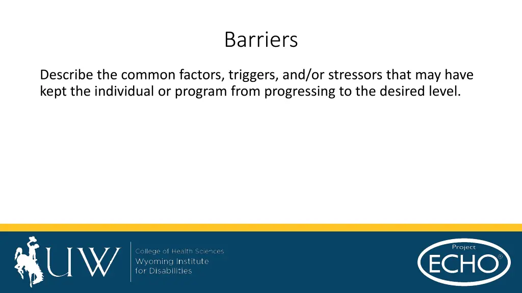 barriers