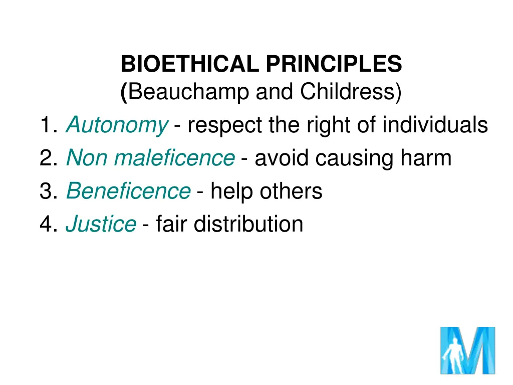 bioethical principles beauchamp and childress