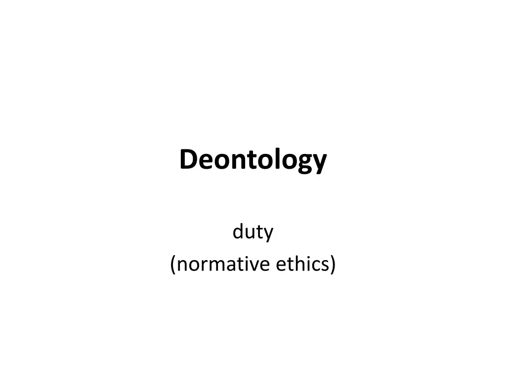 deontology