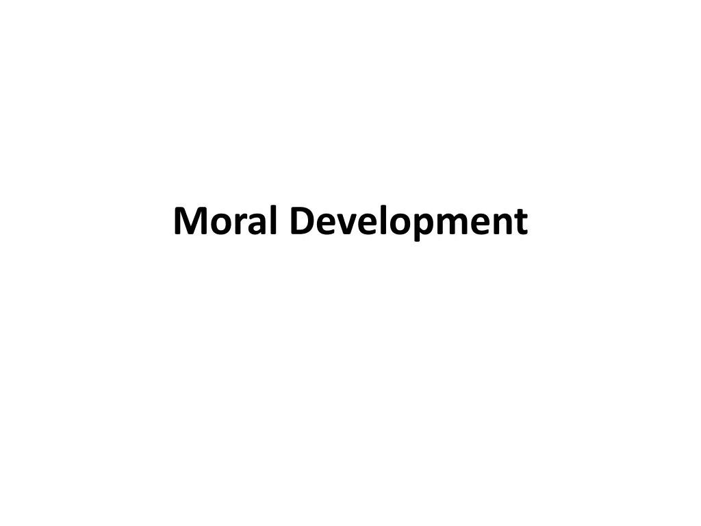 moral development