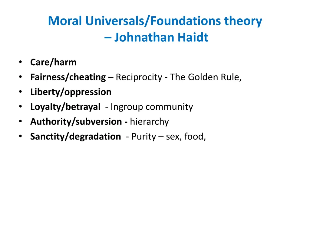 moral universals foundations theory johnathan