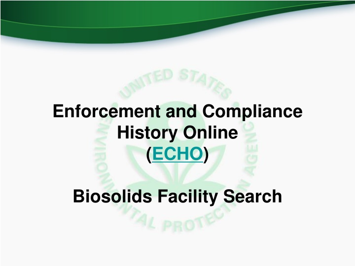 enforcement and compliance history online echo