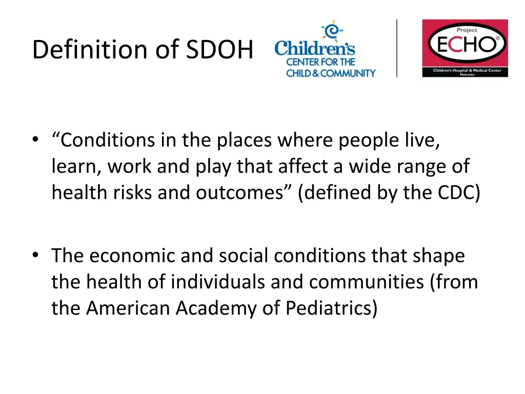 definition of sdoh