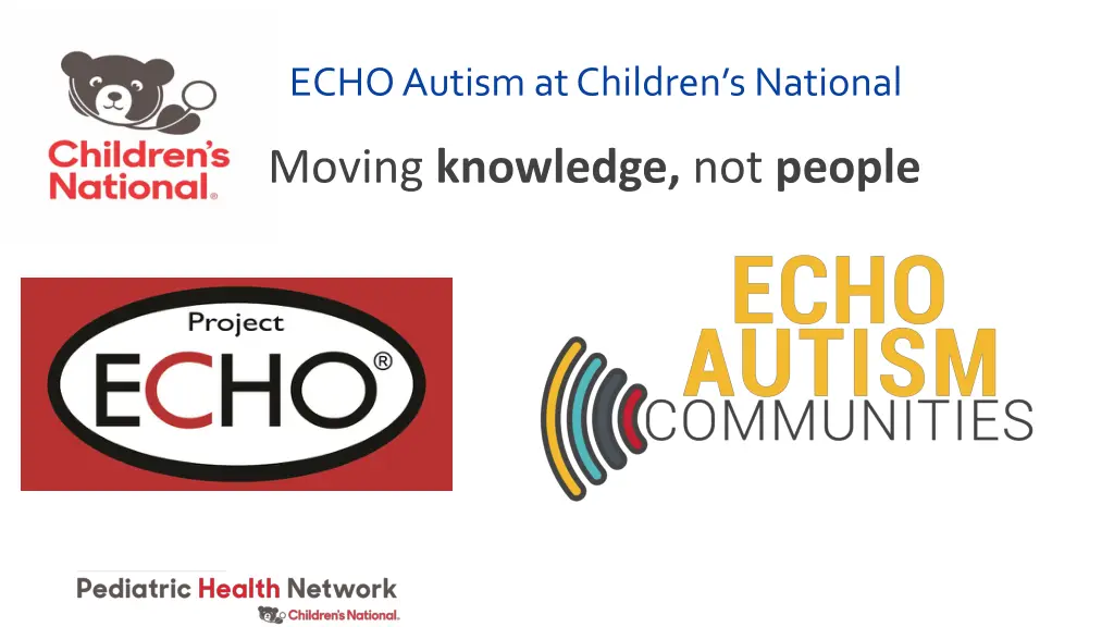 echo autism at children s national