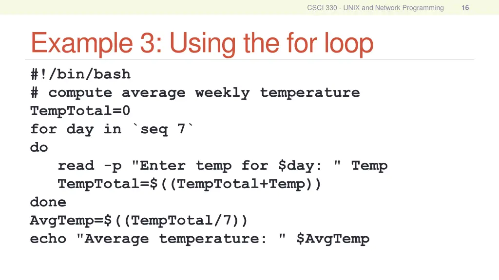 csci 330 unix and network programming 15