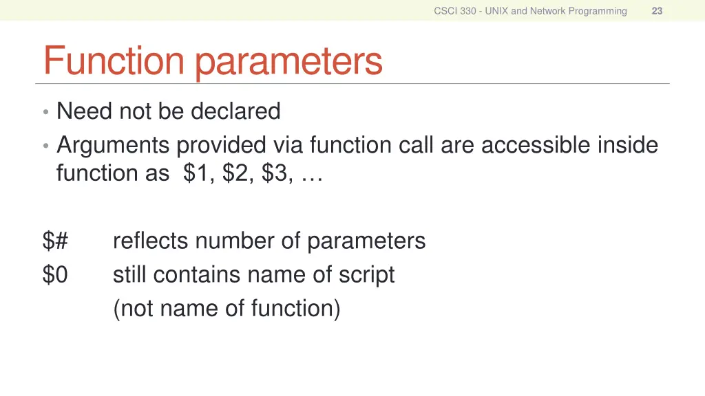 csci 330 unix and network programming 22