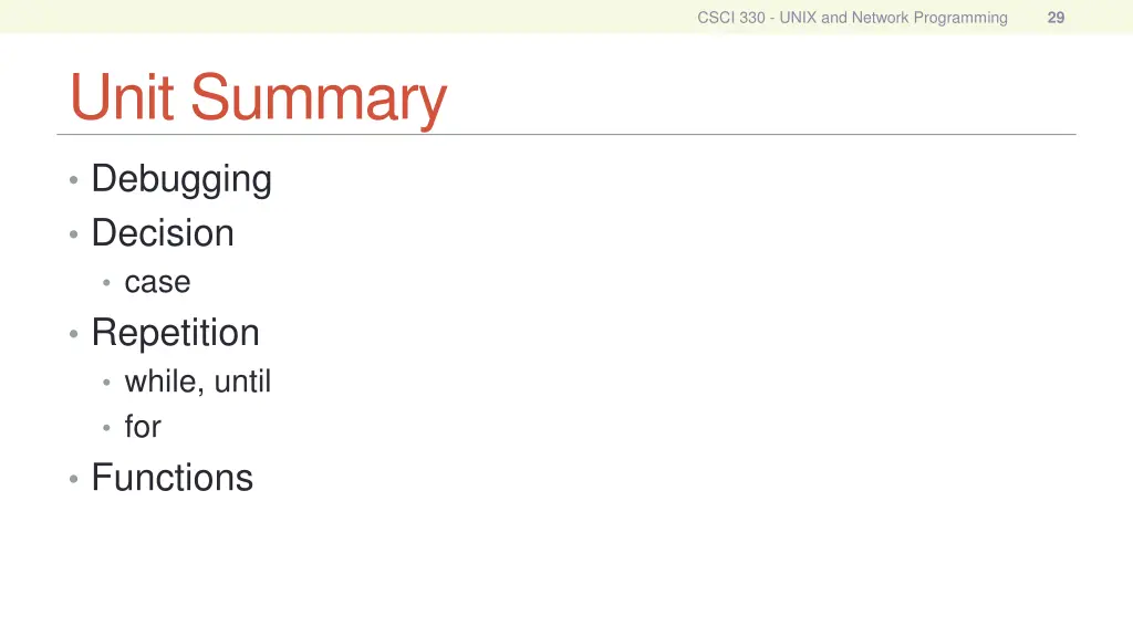 csci 330 unix and network programming 28