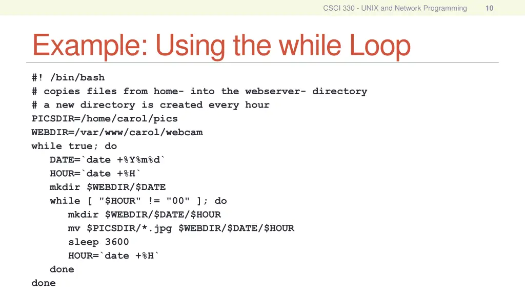 csci 330 unix and network programming 9