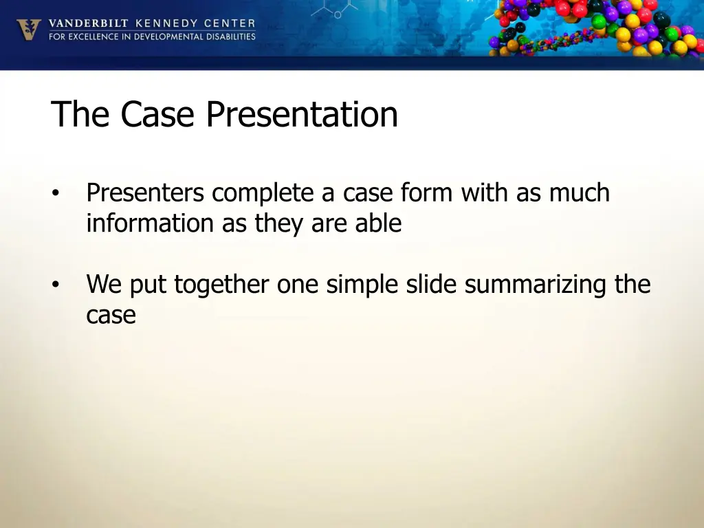 the case presentation